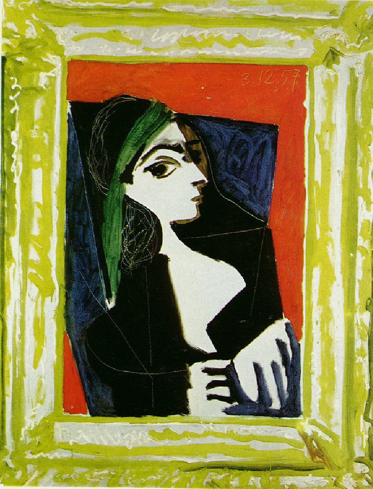 Picasso Portrait of Jacqueline 1957